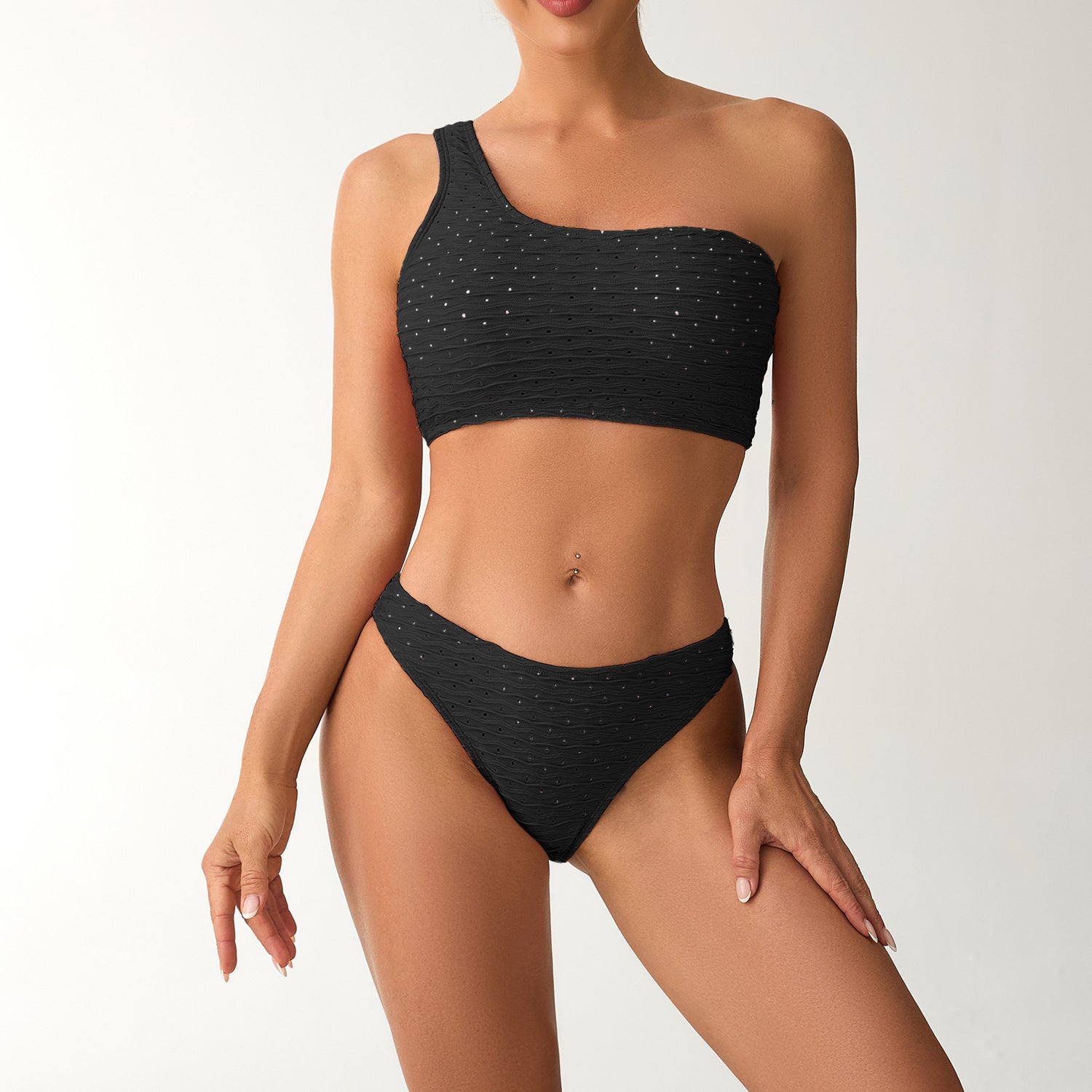 One shoulder bikini set