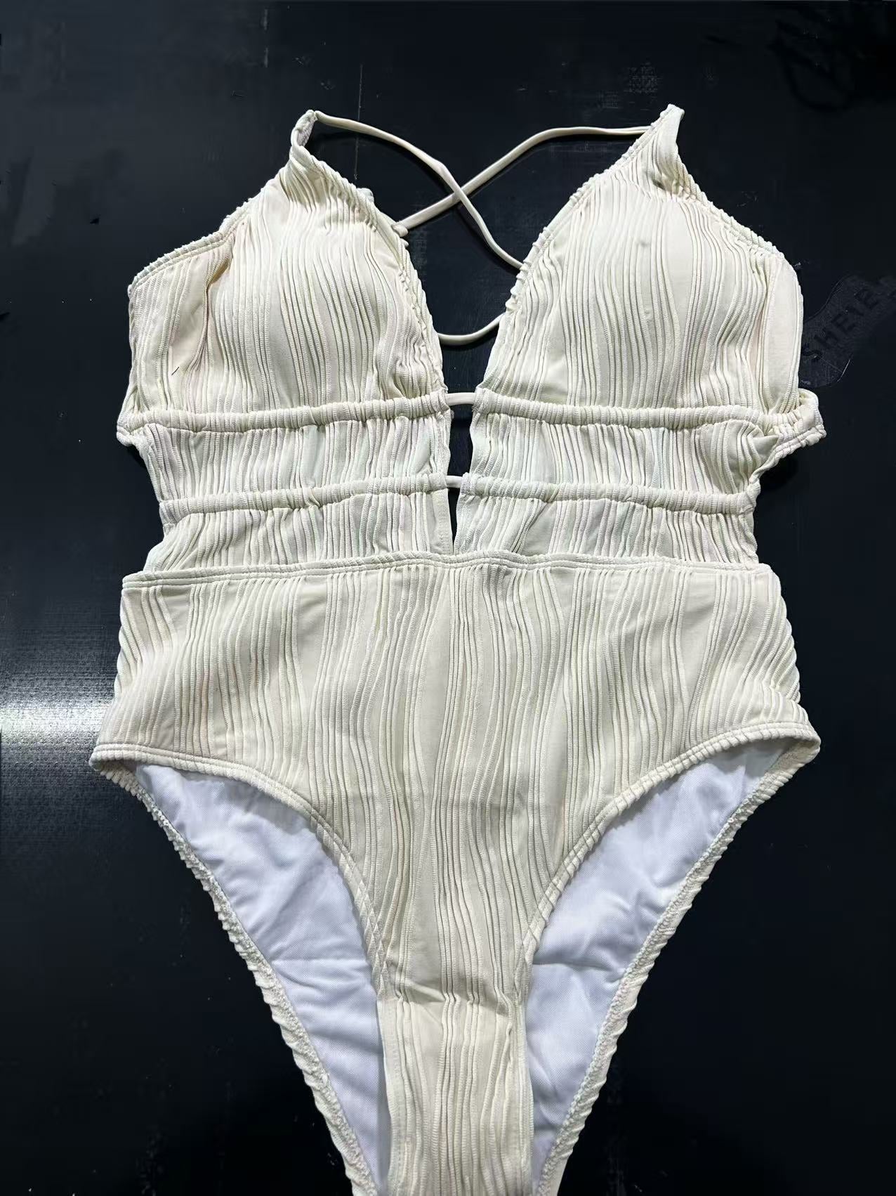Jumpsuit bikini deep V