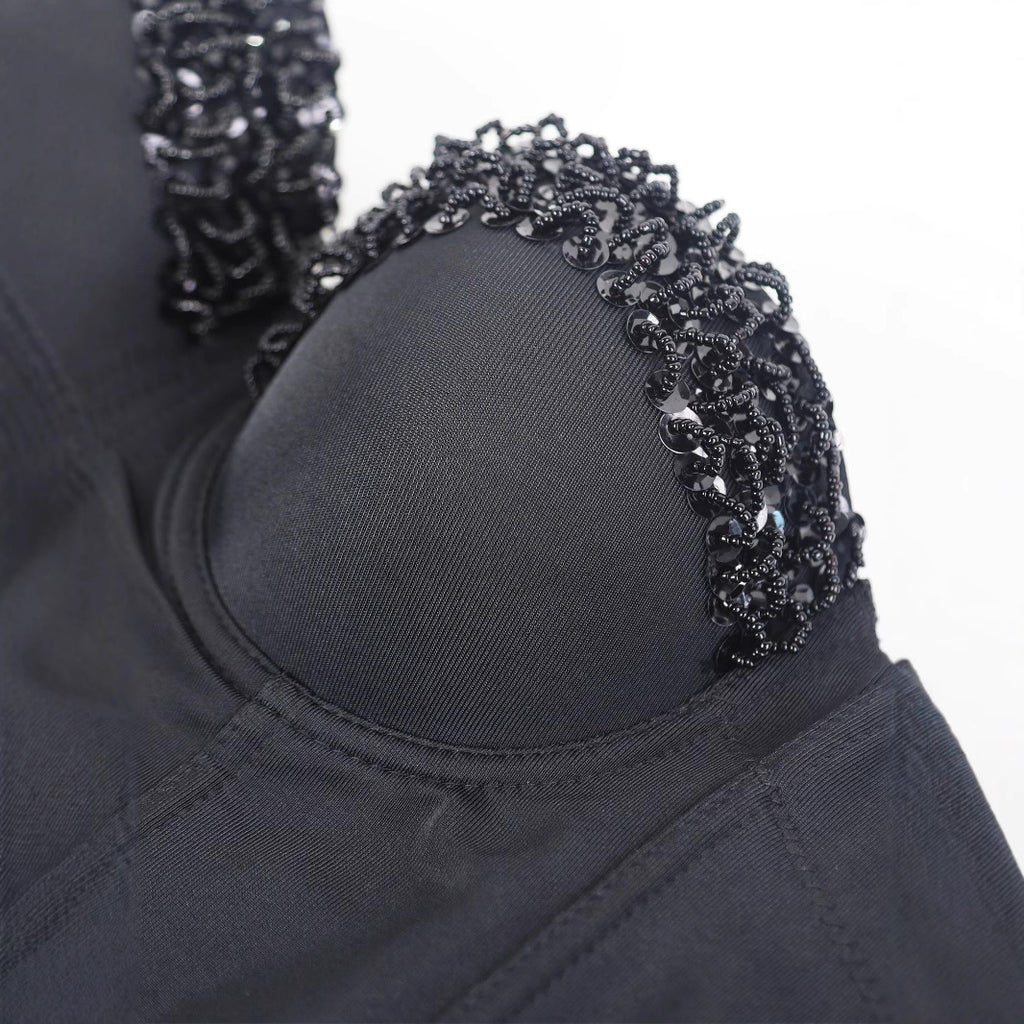 Women's Strappy Bra Beaded Bra Handmade Level Underwear