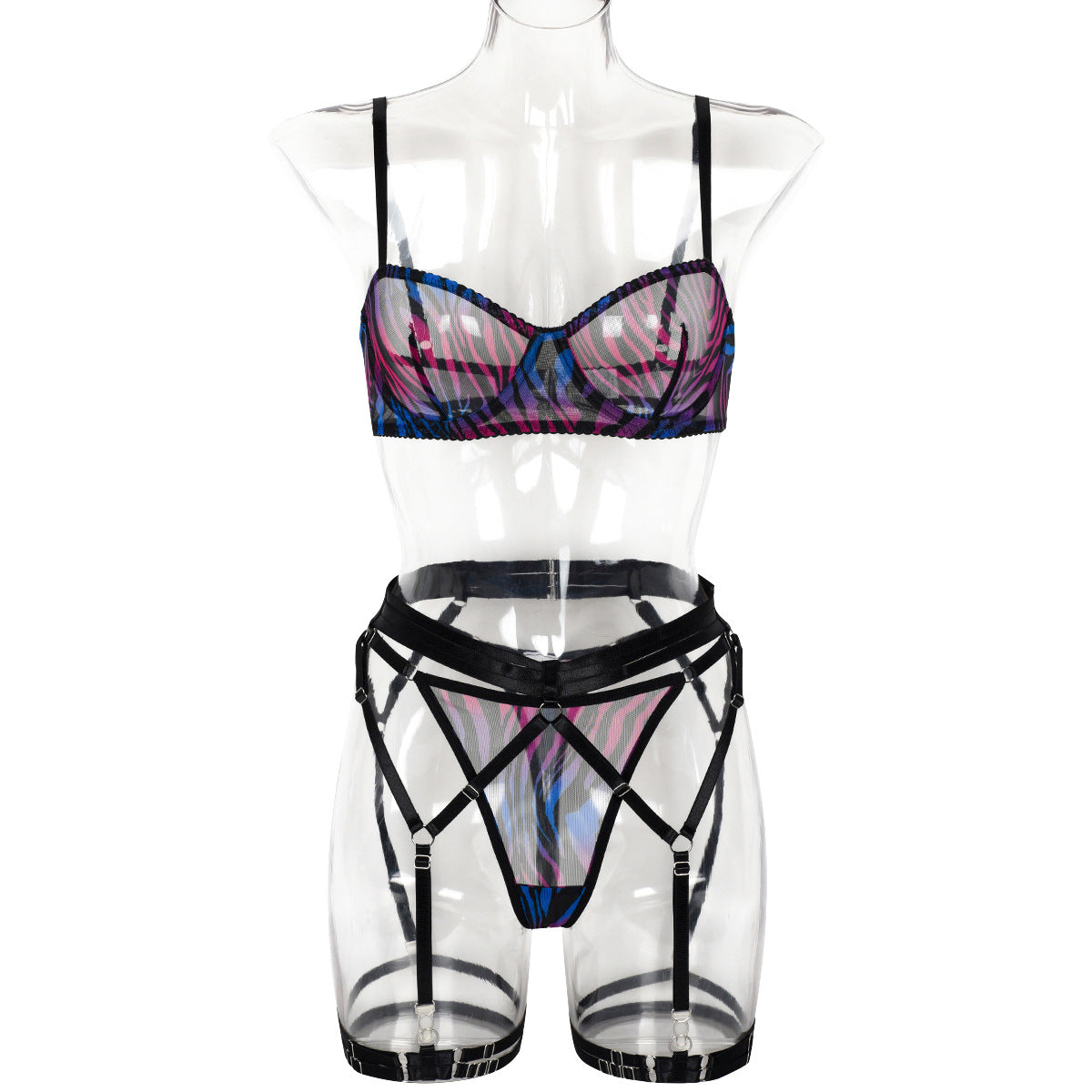 Leopard Mesh Lingerie Set – Wild Dark Luxury