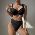 Split high waisted bikini