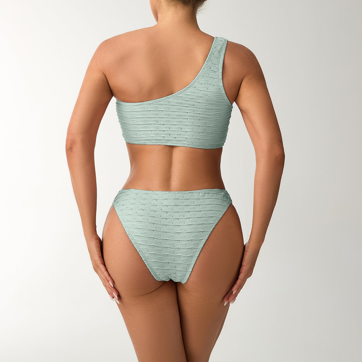One shoulder bikini set