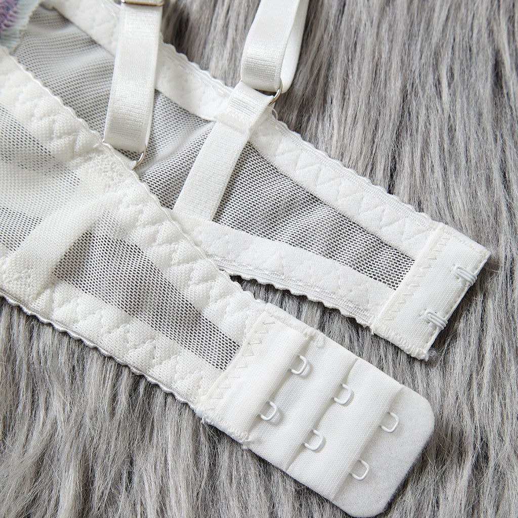 Summer Embroidered Bra Sexy Underwear Bra Set Two Piece Set