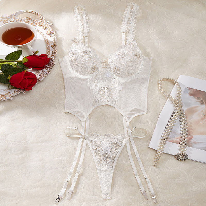 Lace Uniform Lingerie Set – Transparent Passion